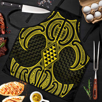 Mahi-dawg Maori Ta Moko Poutama Art Apron LT9 Yellow - Polynesian Pride