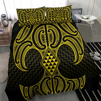 Mahi-dawg Maori Ta Moko Poutama Art Bedding Set