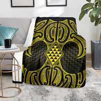 Mahi-dawg Maori Ta Moko Poutama Art Blanket