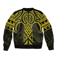 Mahi-dawg Maori Ta Moko Poutama Art Bomber Jacket