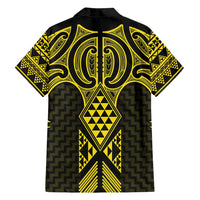 Mahi-dawg Maori Ta Moko Poutama Art Family Matching Long Sleeve Bodycon Dress and Hawaiian Shirt