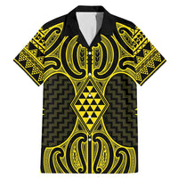 Mahi-dawg Maori Ta Moko Poutama Art Family Matching Mermaid Dress and Hawaiian Shirt