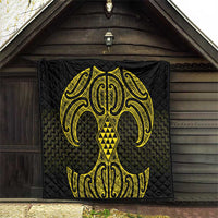 Mahi-dawg Maori Ta Moko Poutama Art Quilt