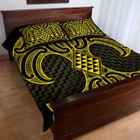 Mahi-dawg Maori Ta Moko Poutama Art Quilt Bed Set