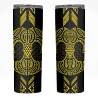 Mahi-dawg Maori Ta Moko Poutama Art Skinny Tumbler