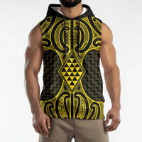 Mahi-dawg Maori Ta Moko Poutama Art Sleeveless Hoodie - Polynesian Pride