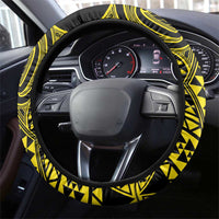 Mahi-dawg Maori Ta Moko Poutama Art Steering Wheel Cover