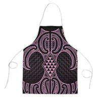 Mawhero Maori Ta Moko Poutama Art Apron LT9 Pink - Polynesian Pride