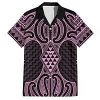 Mawhero Maori Ta Moko Poutama Art Family Matching Off Shoulder Maxi Dress and Hawaiian Shirt