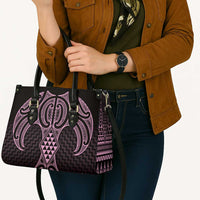 Mawhero Maori Ta Moko Poutama Art Leather Bag LT9 - Polynesian Pride