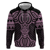 Mawhero Maori Ta Moko Poutama Art Zip Hoodie