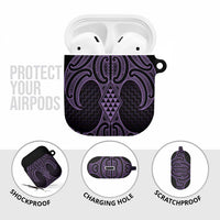 Waiporoporo Maori Ta Moko Poutama Art AirPods Case LT9 - Polynesian Pride