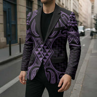 Waiporoporo Maori Ta Moko Poutama Art Blazer - Polynesian Pride