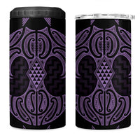 Waiporoporo Maori Ta Moko Poutama Art 4 in 1 Can Cooler Tumbler