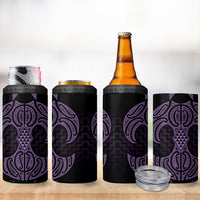 Waiporoporo Maori Ta Moko Poutama Art 4 in 1 Can Cooler Tumbler