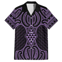 Waiporoporo Maori Ta Moko Poutama Art Family Matching Long Sleeve Bodycon Dress and Hawaiian Shirt