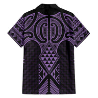 Waiporoporo Maori Ta Moko Poutama Art Family Matching Long Sleeve Bodycon Dress and Hawaiian Shirt