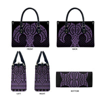 Waiporoporo Maori Ta Moko Poutama Art Leather Bag LT9 - Polynesian Pride