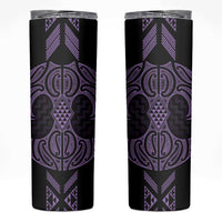 Waiporoporo Maori Ta Moko Poutama Art Skinny Tumbler