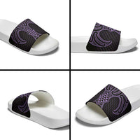 Waiporoporo Maori Ta Moko Poutama Art Slide Sandals - Polynesian Pride