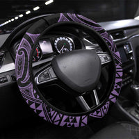 Waiporoporo Maori Ta Moko Poutama Art Steering Wheel Cover