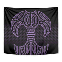 Waiporoporo Maori Ta Moko Poutama Art Tapestry