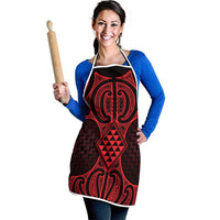 Whero Maori Ta Moko Poutama Art Apron LT9 - Polynesian Pride