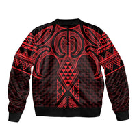 Whero Maori Ta Moko Poutama Art Bomber Jacket