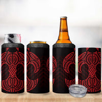 Whero Maori Ta Moko Poutama Art 4 in 1 Can Cooler Tumbler