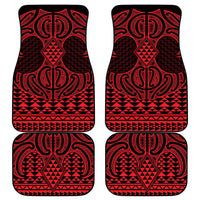 Whero Maori Ta Moko Poutama Art Car Mats