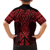 Whero Maori Ta Moko Poutama Art Kid Hawaiian Shirt
