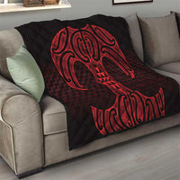 Whero Maori Ta Moko Poutama Art Quilt