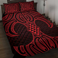 Whero Maori Ta Moko Poutama Art Quilt Bed Set