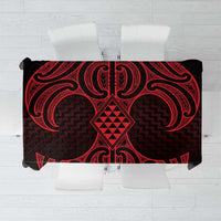 Whero Maori Ta Moko Poutama Art Tablecloth