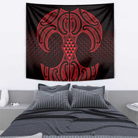 Whero Maori Ta Moko Poutama Art Tapestry