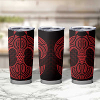 Whero Maori Ta Moko Poutama Art Tumbler Cup