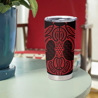 Whero Maori Ta Moko Poutama Art Tumbler Cup