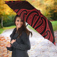 Whero Maori Ta Moko Poutama Art Umbrella LT9 - Polynesian Pride