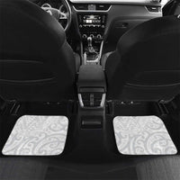 New Zealand Rangatira Custom Car Mats All White Niho Taniwha Maori Tribal