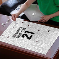 New Zealand Rangatira Custom Puzzle All White Niho Taniwha Maori Tribal - Polynesian Pride