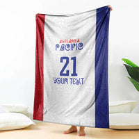 New Zealand Rugby Pacific Personalised Blanket Maori Style Tribal Tapa Pattern