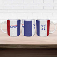 New Zealand Rugby Pacific Personalised Ceramic Mug Maori Style Tribal Tapa Pattern - Polynesian Pride