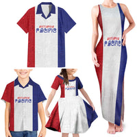 New Zealand Rugby Pacific Personalised Family Matching Tank Maxi Dress and Hawaiian Shirt Maori Style Tribal Tapa Pattern