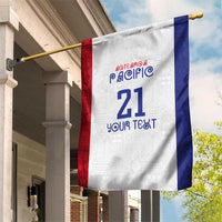 New Zealand Rugby Pacific Personalised Garden Flag Maori Style Tribal Tapa Pattern