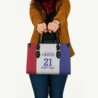 New Zealand Rugby Pacific Personalised Leather Bag Maori Style Tribal Tapa Pattern LT9 - Polynesian Pride