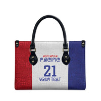 New Zealand Rugby Pacific Personalised Leather Bag Maori Style Tribal Tapa Pattern LT9 - Polynesian Pride