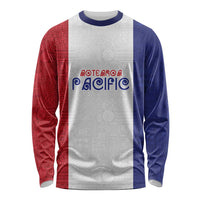 New Zealand Rugby Pacific Personalised Long Sleeve Shirt Maori Style Tribal Tapa Pattern