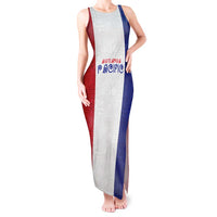 New Zealand Rugby Pacific Personalised Tank Maxi Dress Maori Style Tribal Tapa Pattern