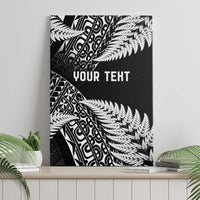 New Zealand Rugby Pacific Personalised Canvas Wall Art All Black Maori Pasifika Fern Pattern