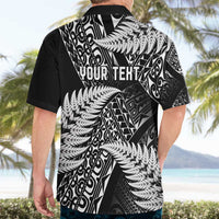 New Zealand Rugby Pacific Personalised Hawaiian Shirt All Black Maori Pasifika Fern Pattern